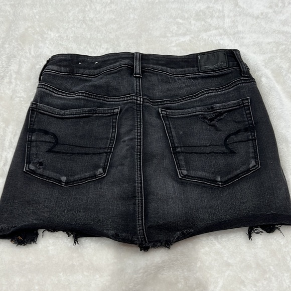 American eagle black denim mini skirt - Picture 2 of 6